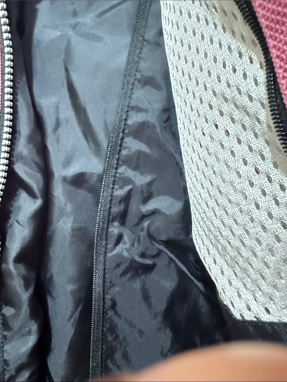 LG Pink and White Women's Motorcycle-Style Jacket